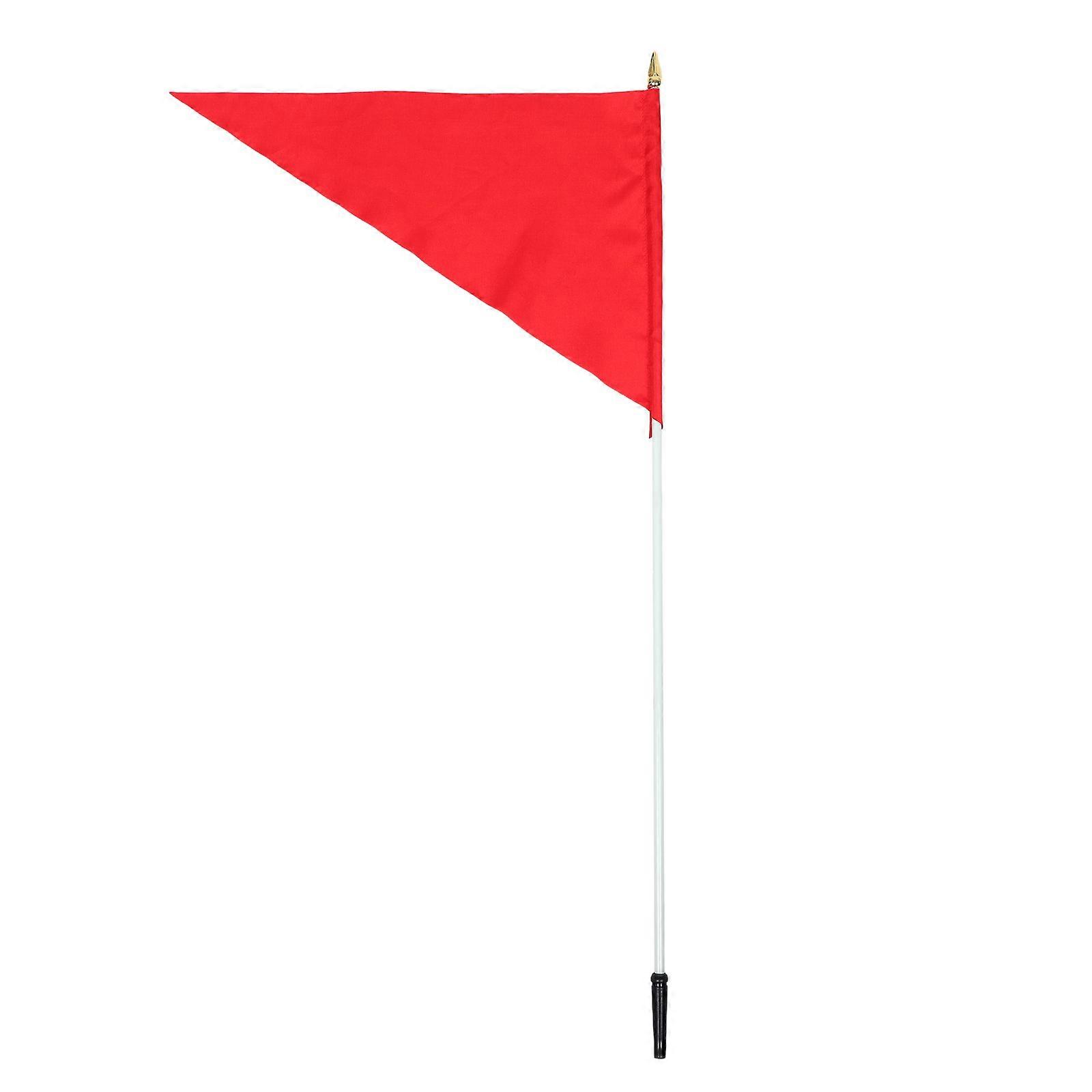 Safety Flag For Atv Heavy Duty Flagpole Triangle Banner Multi Color Enhanced Visibility Off Road Adventure 1Pcs