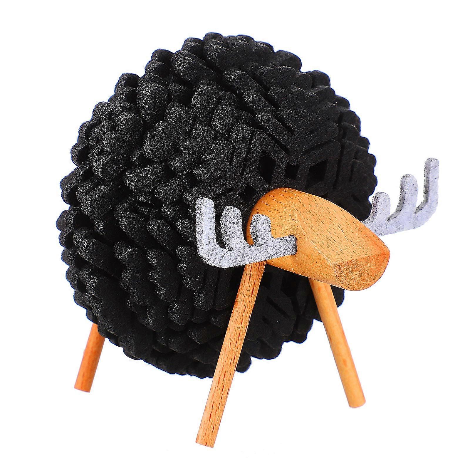 Home Decor Sheep Shaped Table Decor Cup Mats Table Wood Material 1Set