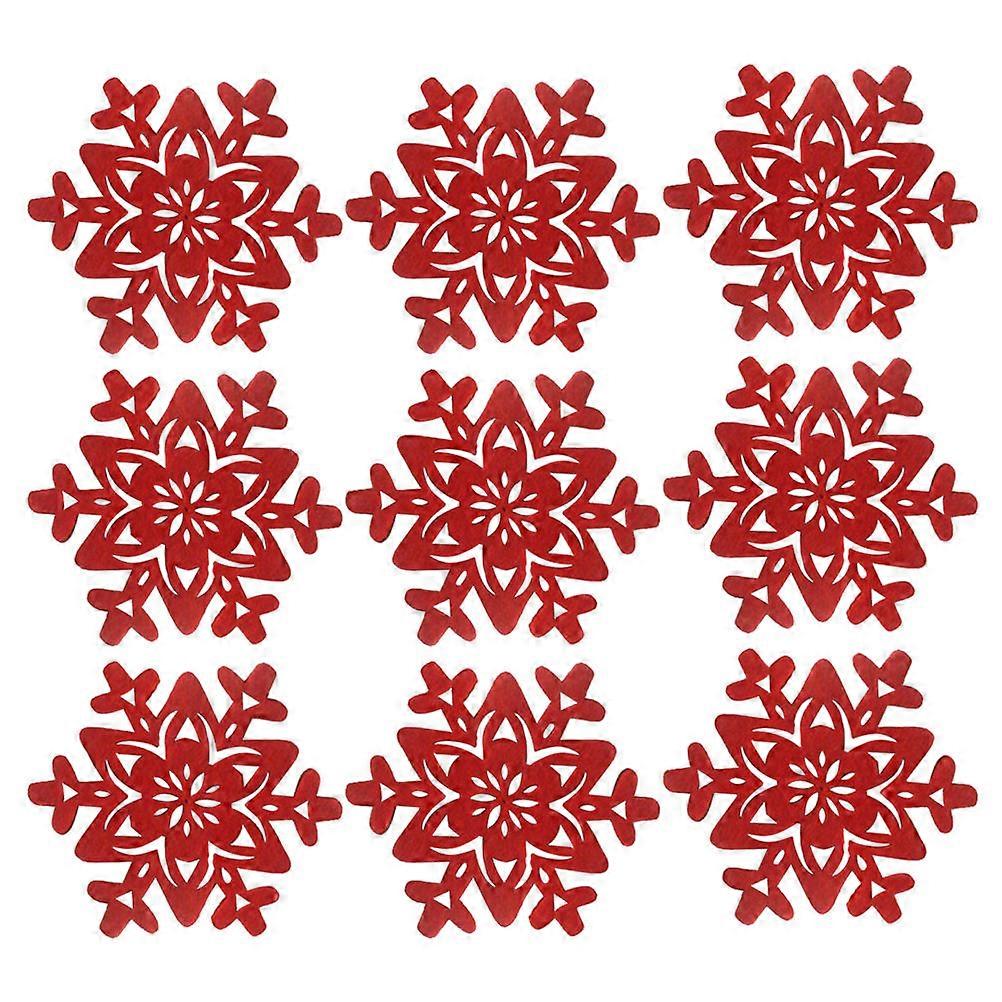 Christmas Table Placemats Snow Design for Decorative Use 24Pcs