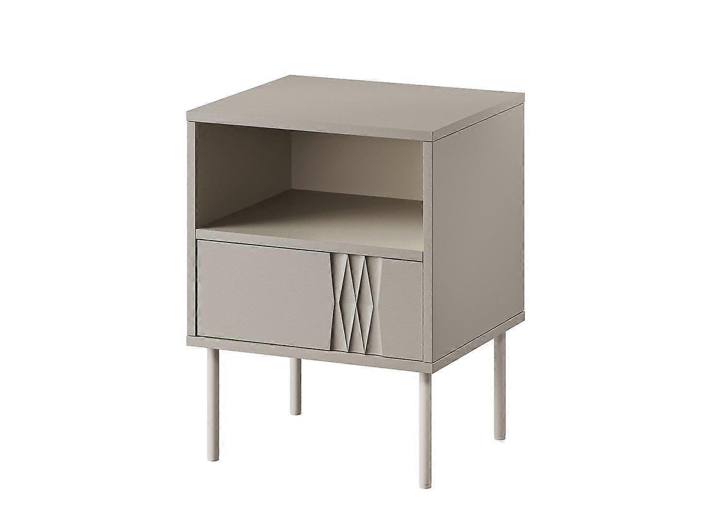 Bedside Table 2 Pcs. Tresse 44x40x53 Cashmere Matt