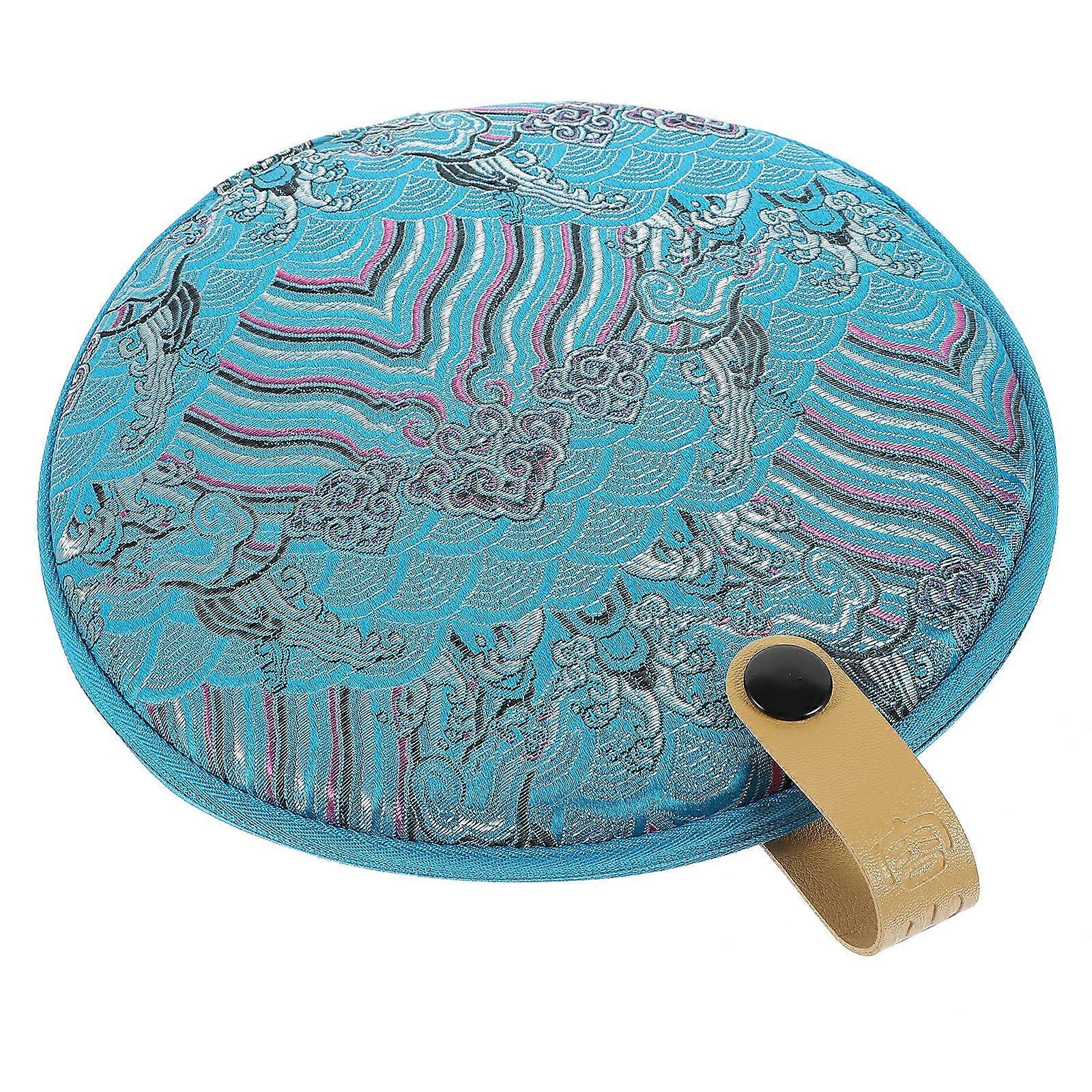 Delicate Tea Cake Storage Bag 5Pcs Simple Cloth Box For Tea And Brick Tea Protection With Fine Workmanship In Sky-Blue