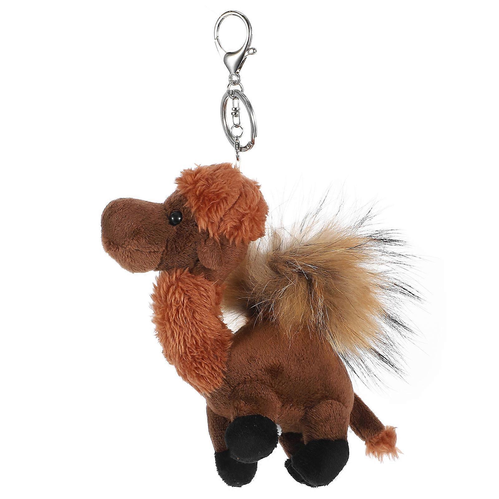 Plush Camel Stuffed Animal Keychain for Decoration 4Pcs Hanging