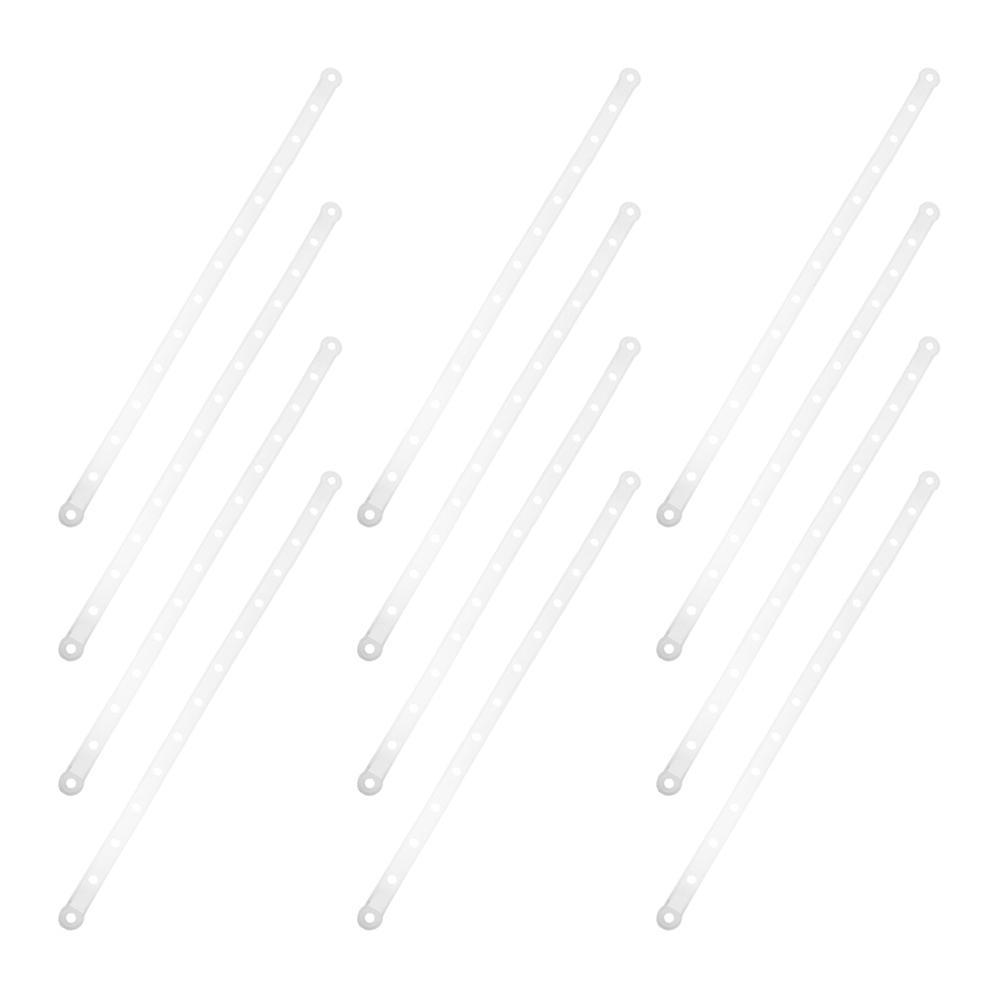 Plastic Hanger Connecting Strips for Clothes 90Pcs White Multiuse Connectors