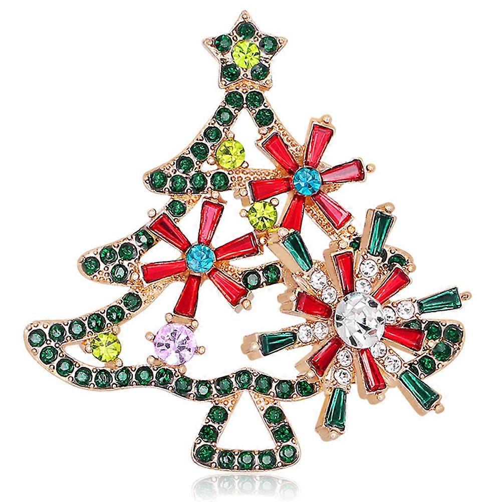 Brooch Pin Tree Shape for Bag Decoration Alloy Multi Color Decoration 1Pack