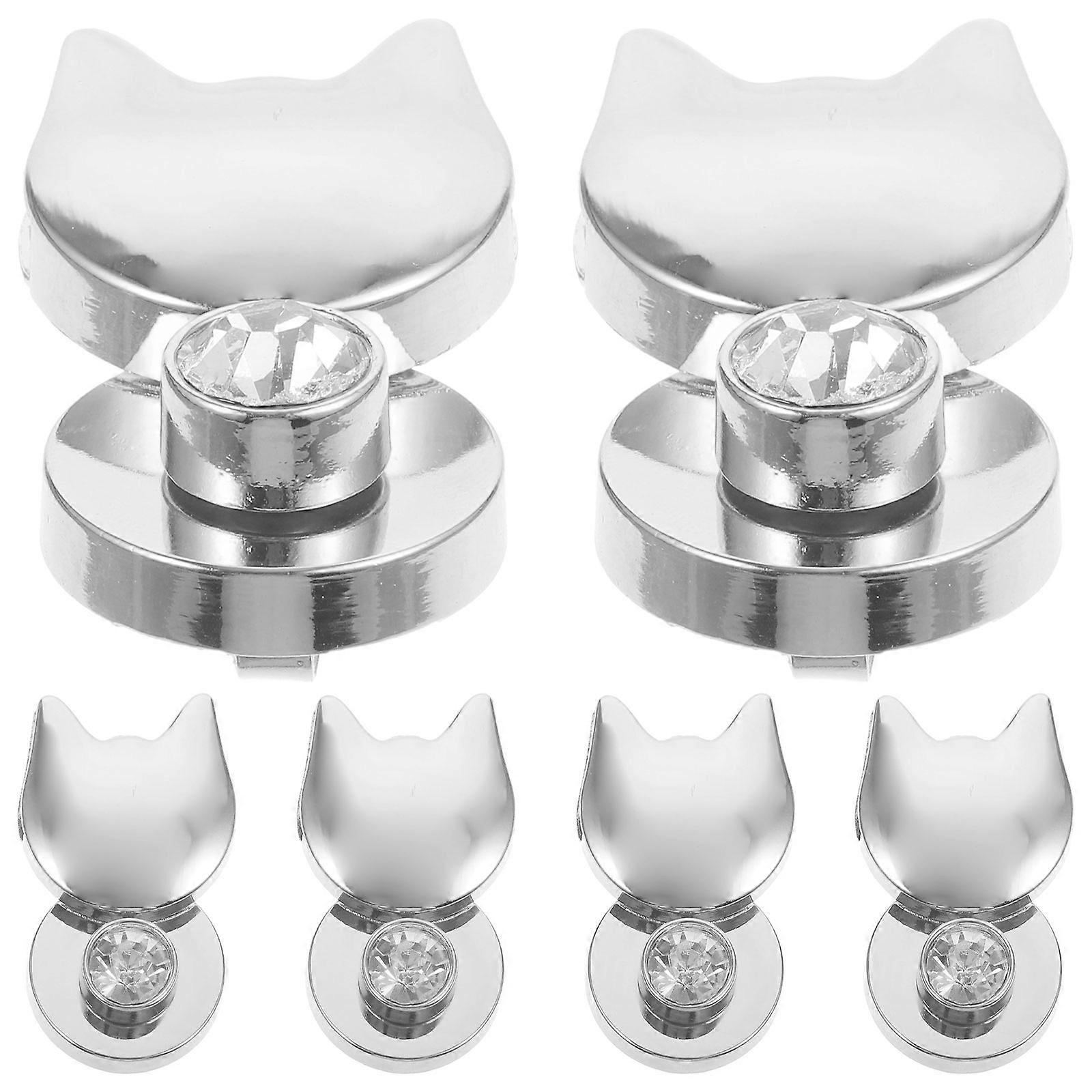 Durable 12 Pcs Bag Turn Locks Cat Shaped Lock For Bags Perfect For Daily Use Zinc Alloy Closure Accessories