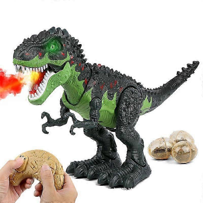 Walking Dinosaur Toys, Simulation Electric Tyrannosaurus with Realistic Roars, Laying Eggs, Spraying Mist