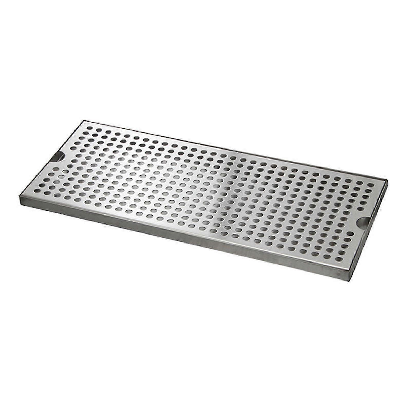 30cm Metallic Beer Drip Tray for Bar Dispensers, No-Drain Design to Keep Surfaces Clean and Tidy