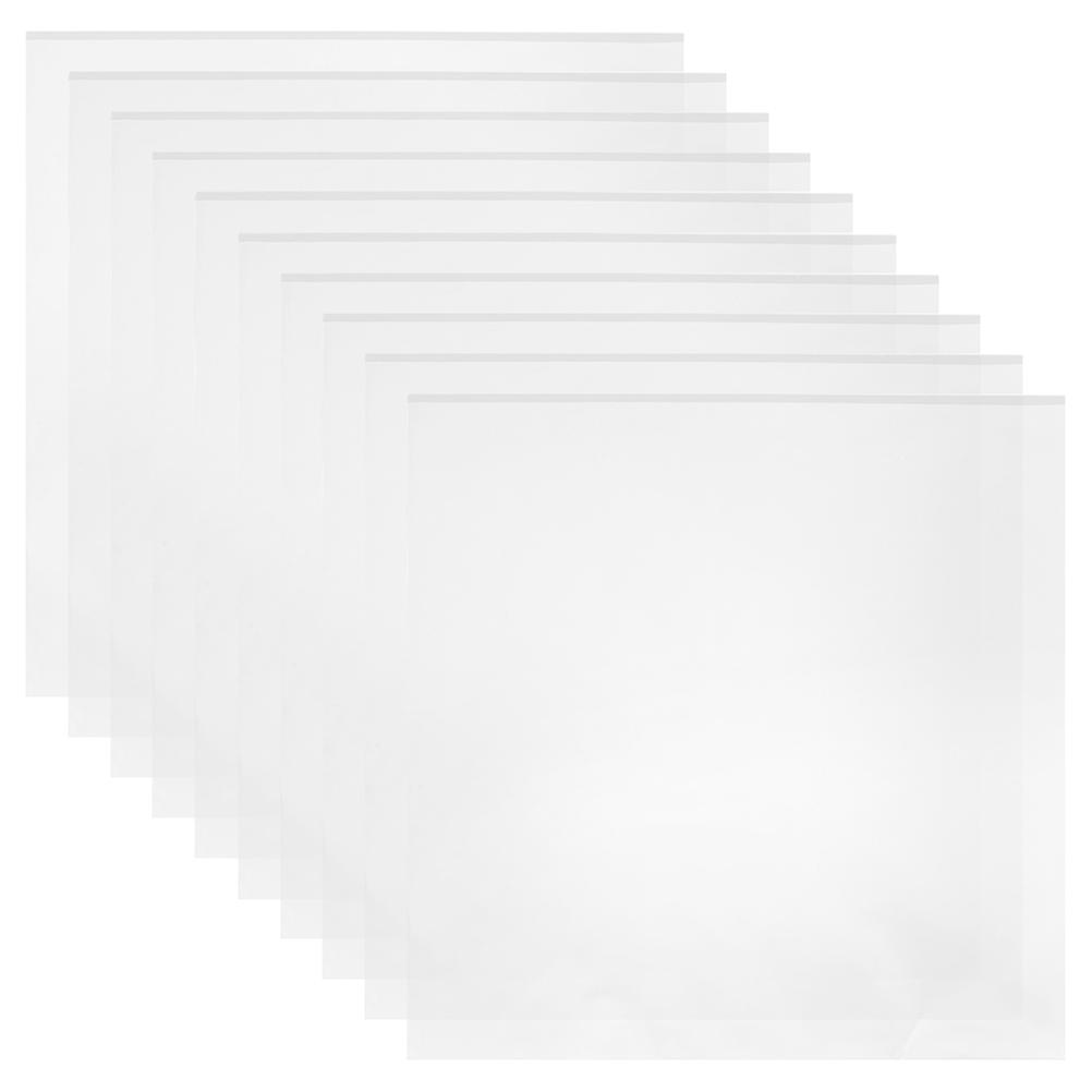 Clear Vinyl Record Outer Sleeve Plastic Covers for Protection 50Pcs