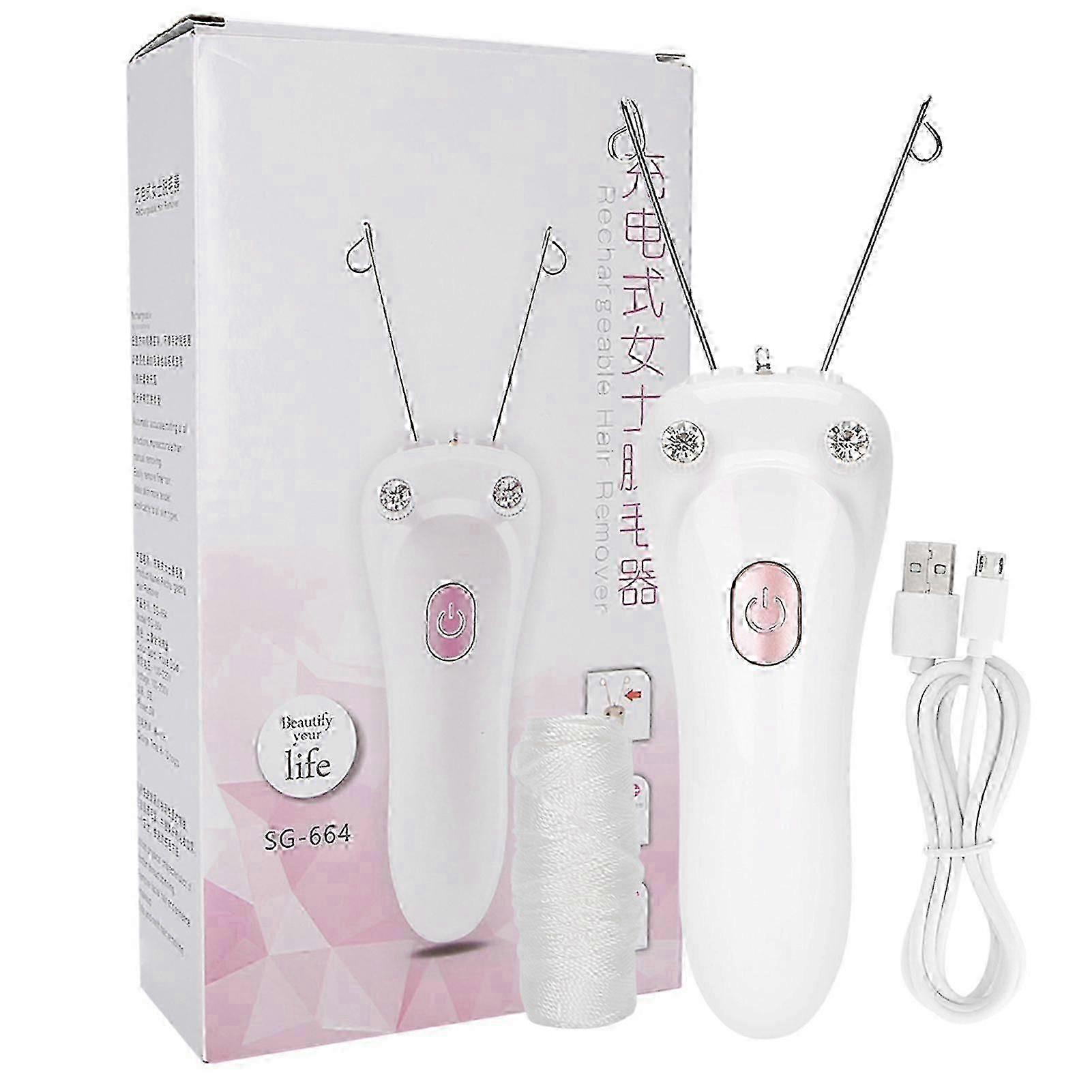 Electric Threading Epilator Hair Remover USB Charging Cotton Thread Epilator