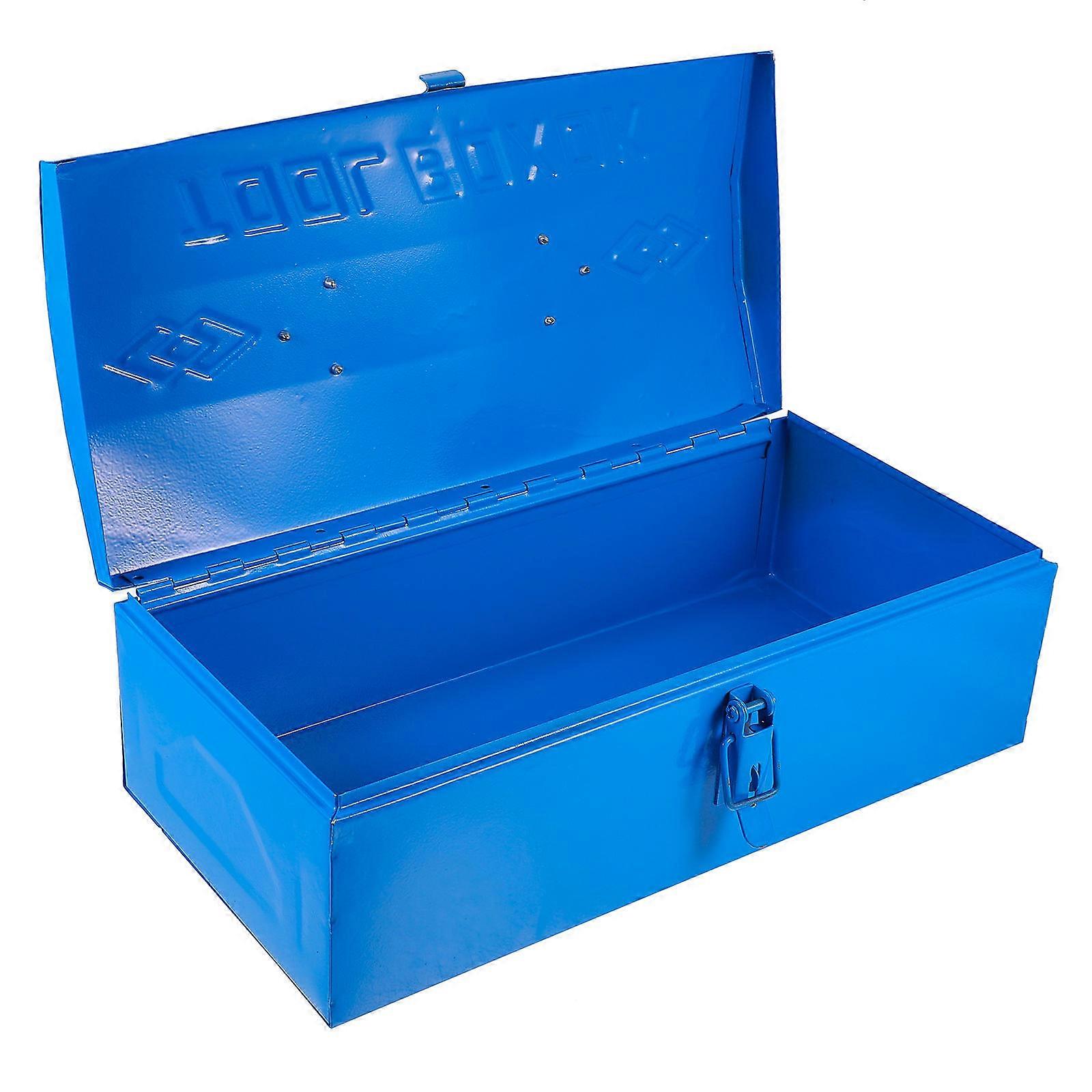 Mechanics Tool Trunk Storage Case For Home Users 14X6.7X9.1In Durable Iron 2Pcs