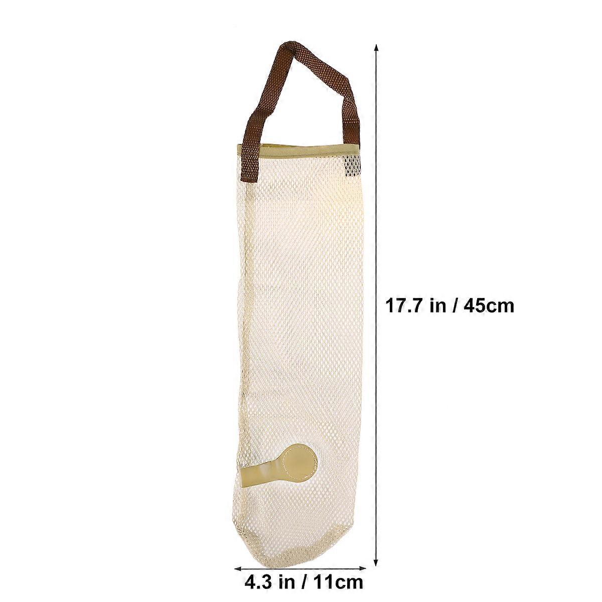 Kitchen Dispenser Bag Mesh Hanging Bag for Fruit Storage 2Pcs