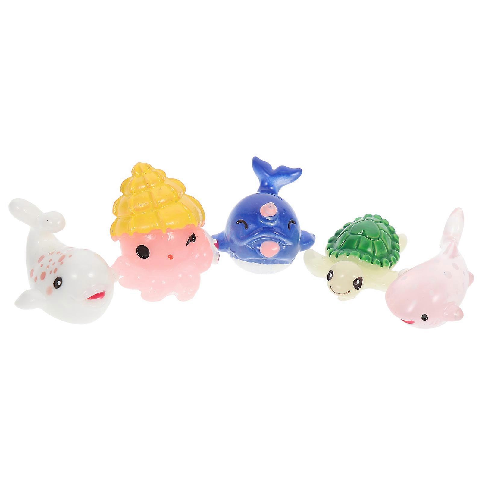 Mini Marine Life Model Aquarium Decor for Home 2Sets