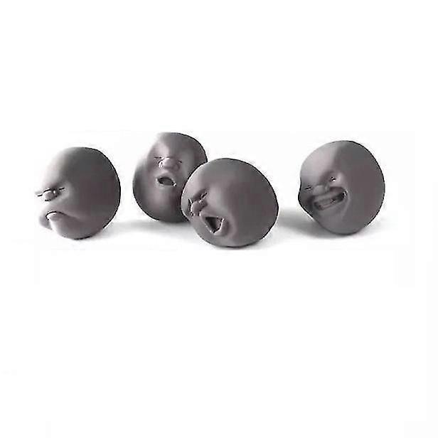 4pcs Human Face Emotion Stress Relief Toys Fidget Toys Decompression Sensory Toys Heal Your Mood