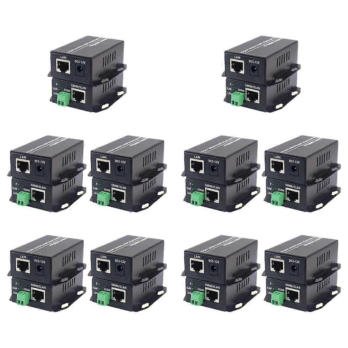 20X Ethernet over Twisted Pair Converter -Ethernet Extender over Twisted Line Phone Wire Line, RJ45