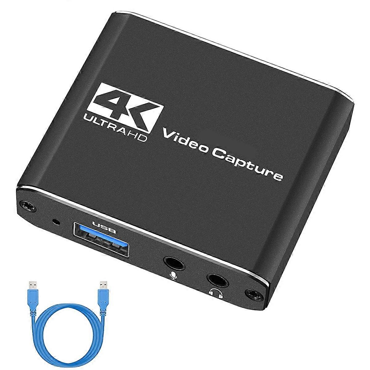 Audio Video Capture Card with Microphone 4K -Compatible