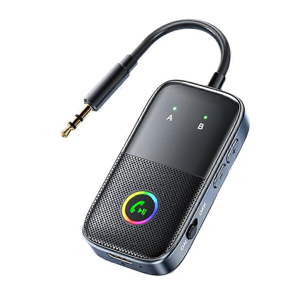 Bluetooth 5.4 Receiver Transmitter 3.5mm AUX Audio Receiver RGB