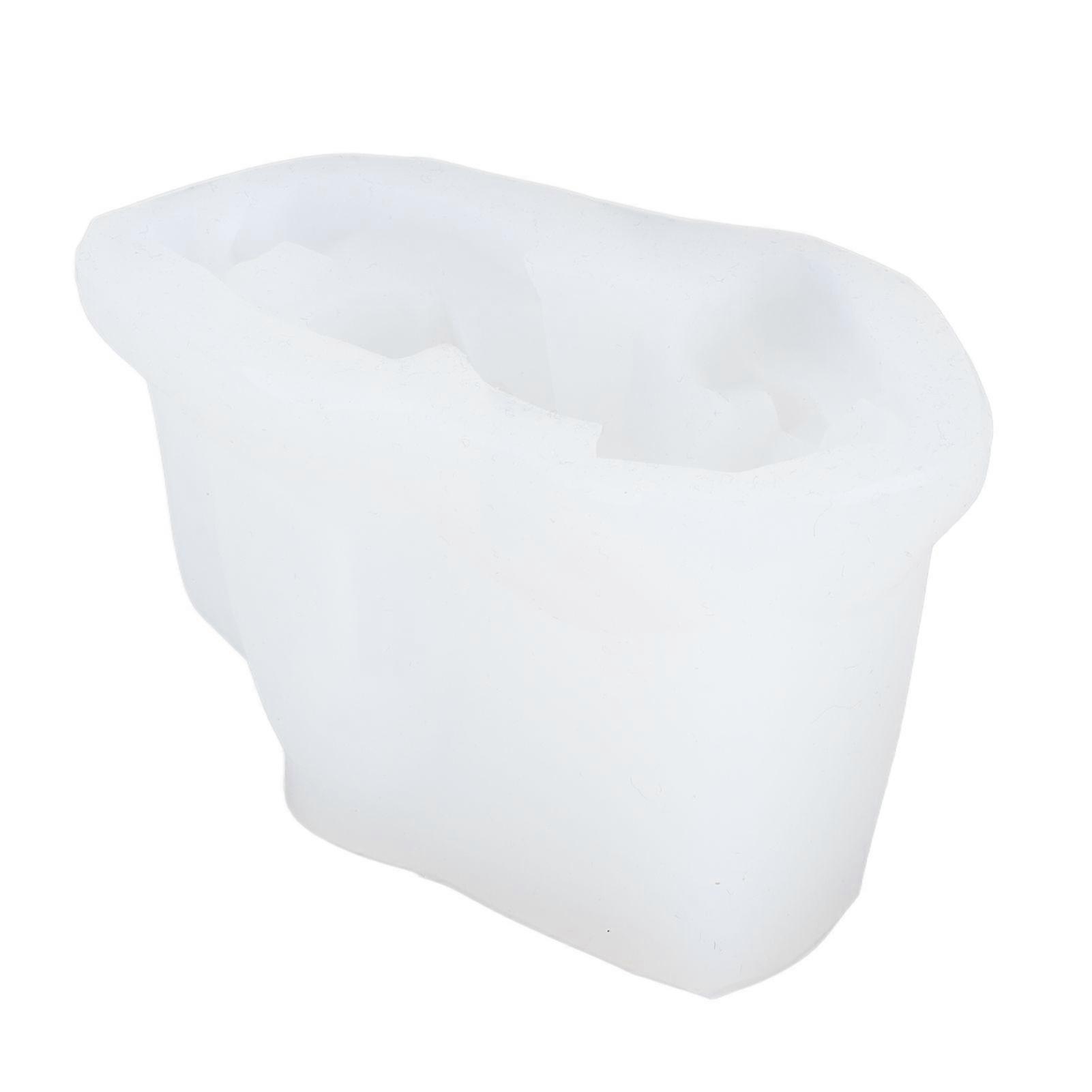 Silicone Candle Molds 3D Geometric Shape Safe Nontoxic Reusable Durable Nonstick Silicone Wax Mold