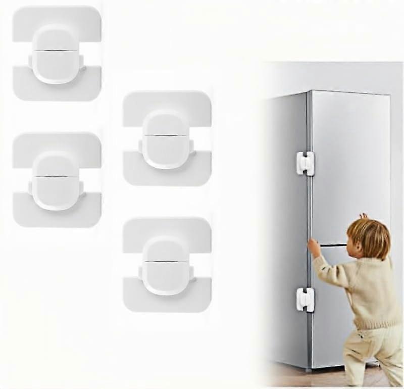 Child Window Safety, 4 Pcs Child Window Lock Protection  Fridge Lock