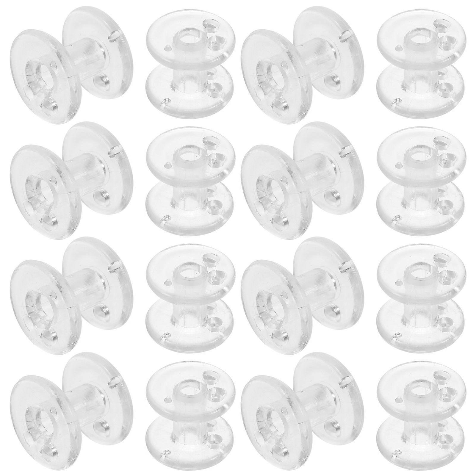 Pleated Shade Blind Tensioner Plastic Spool Transparent for Cord Organizing 80Pcs