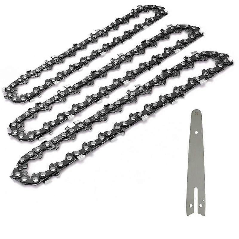 1/4 Chainsaw Chain Guide 6 polegadas portátil Electric Saw Mini Chainsaw Logging Blade Podning Chain Chain Acessórios