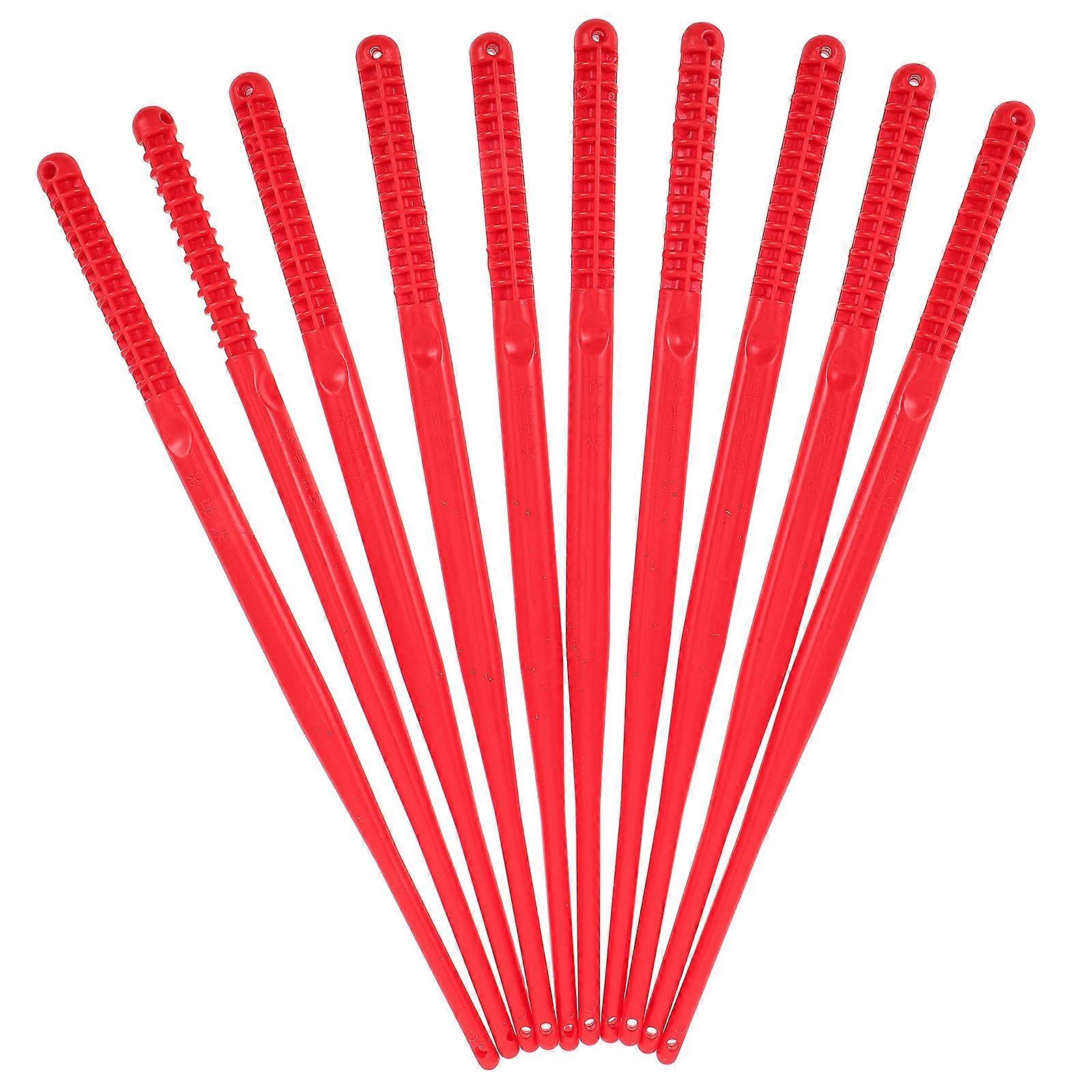 Plastic Diabolo Sticks for Playing 10Pcs with Comfortable Grip Set