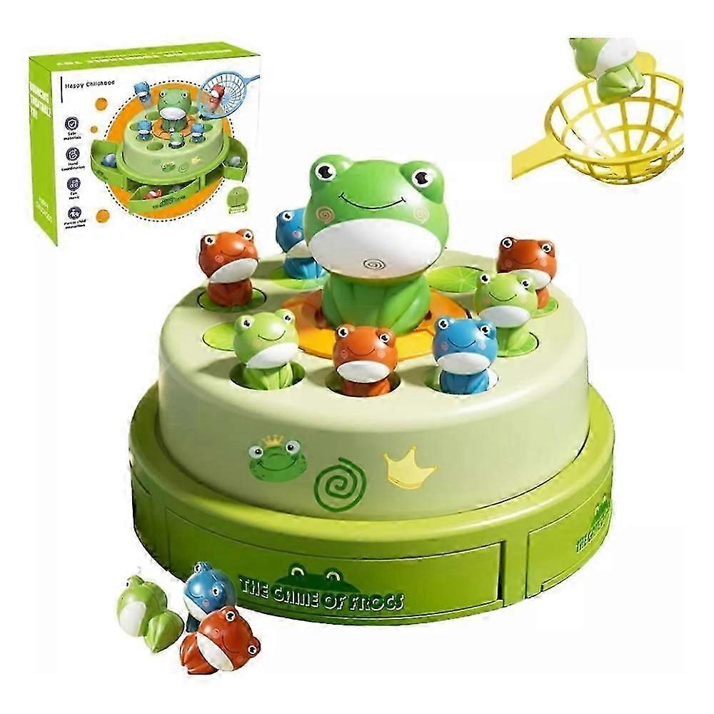 Bounce and Catch Frog Board Games Parent-Child Interactive Tabletop Family Game
