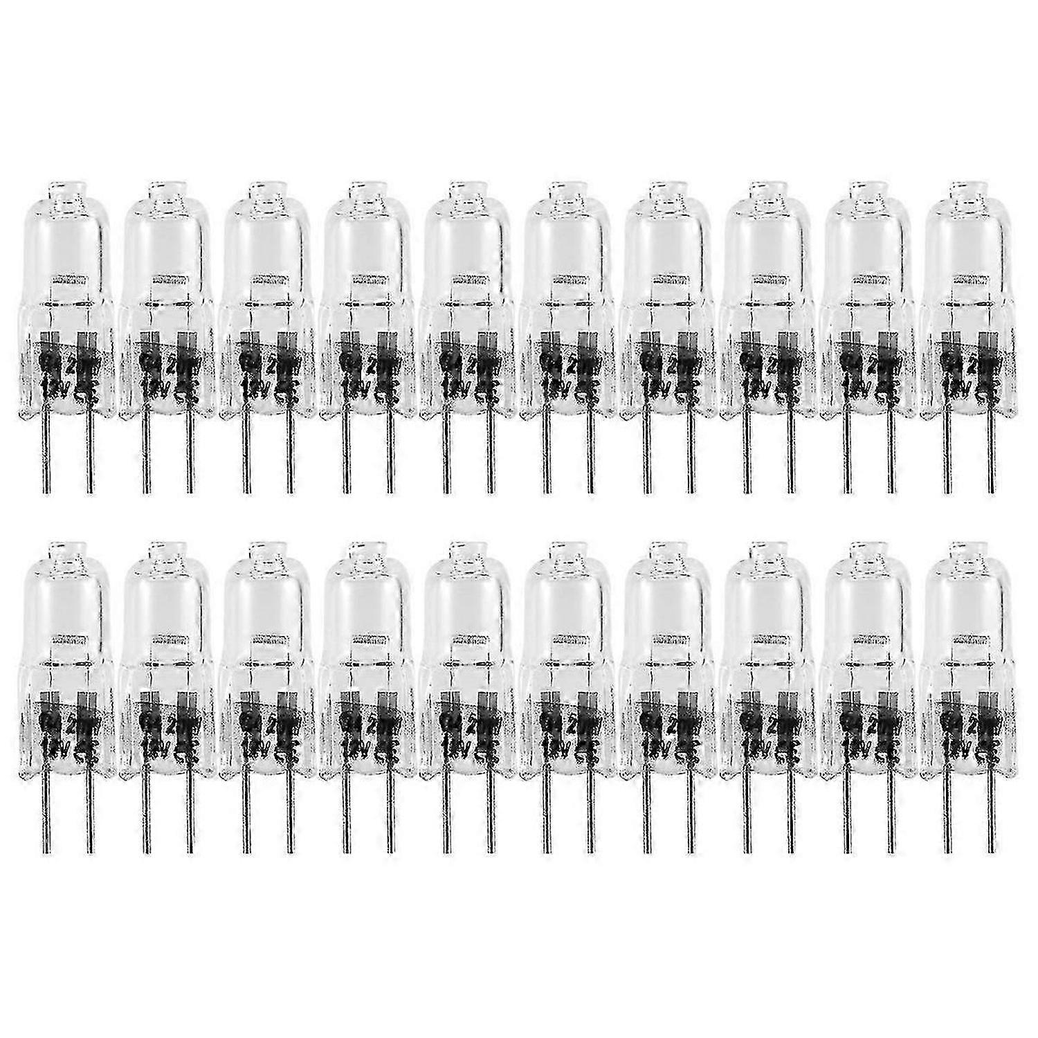 20 stk G4 halogenpærer, 20W 12V lyspærer