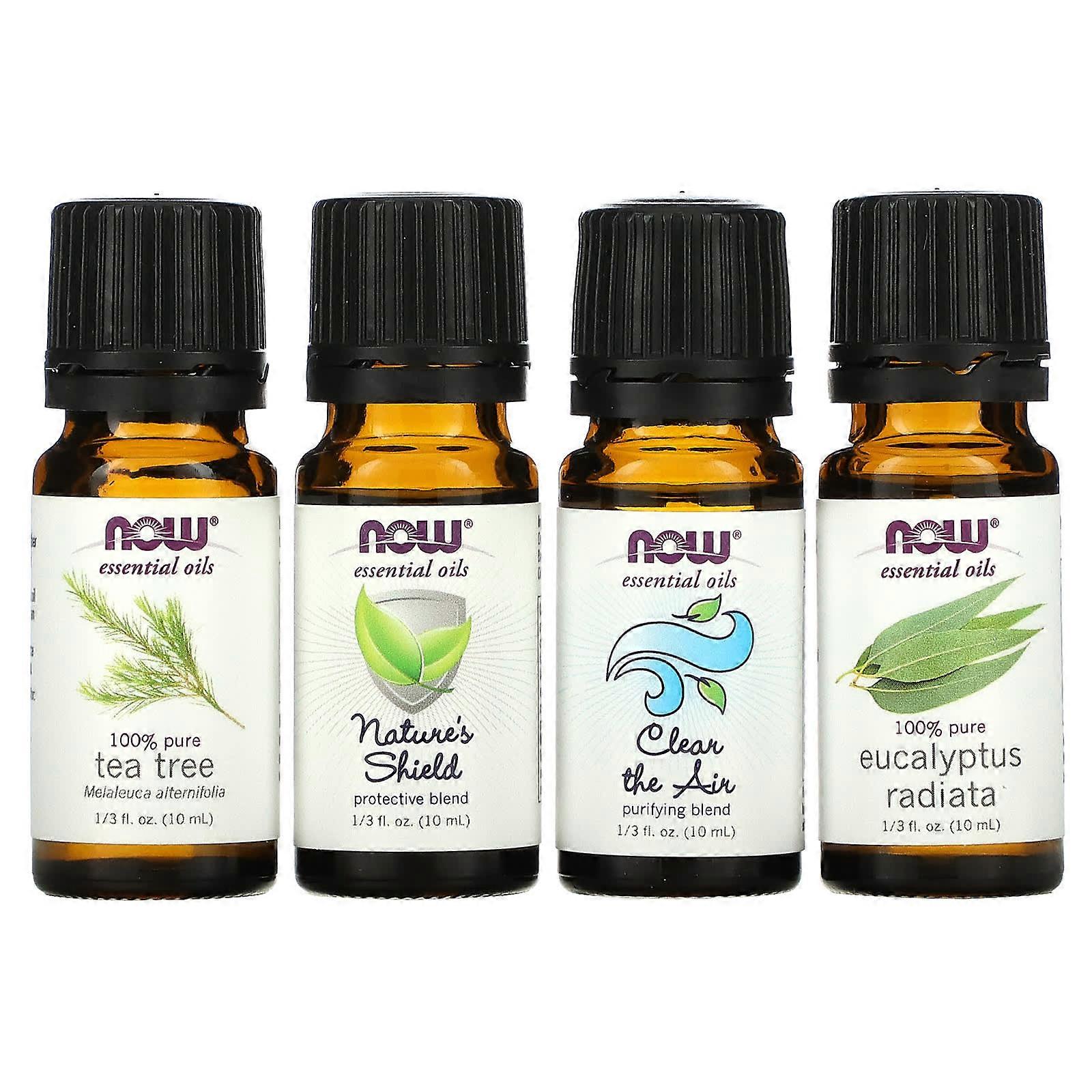 Seasonal Changes, Balancing Essential Oils Kit, 4 Bottles, 1/3 fl oz. (10 ml) Each