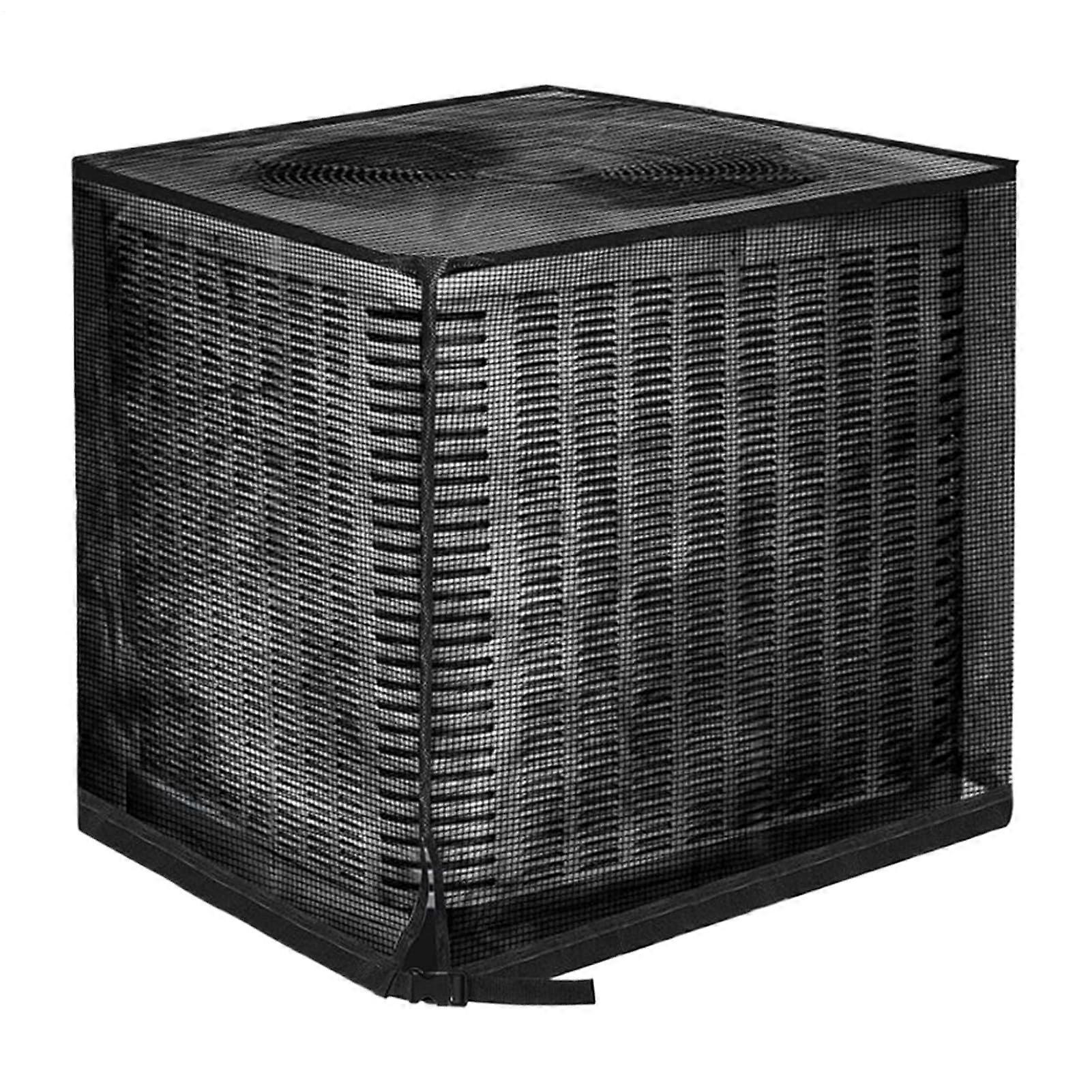 Outdoor Air Conditioner Cover Foldable Mesh Protector Dustproof Cap For AC Unit 35.43x35.43x39.37 In WallMount Shield