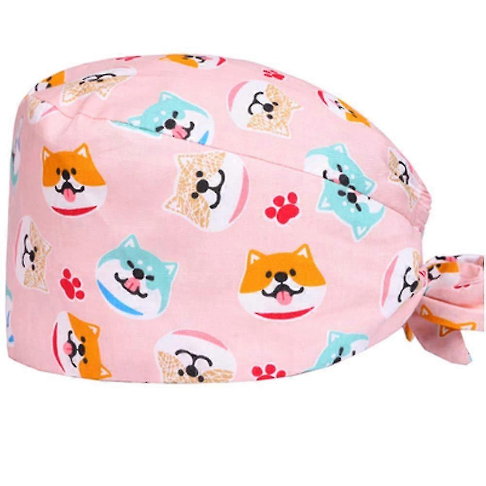 Creative Pattern Surgical Scrub Cap for Doctors and Nurses, Unisex M-03, Comfortable Fabric, Adjustable Fit, Multi-Color