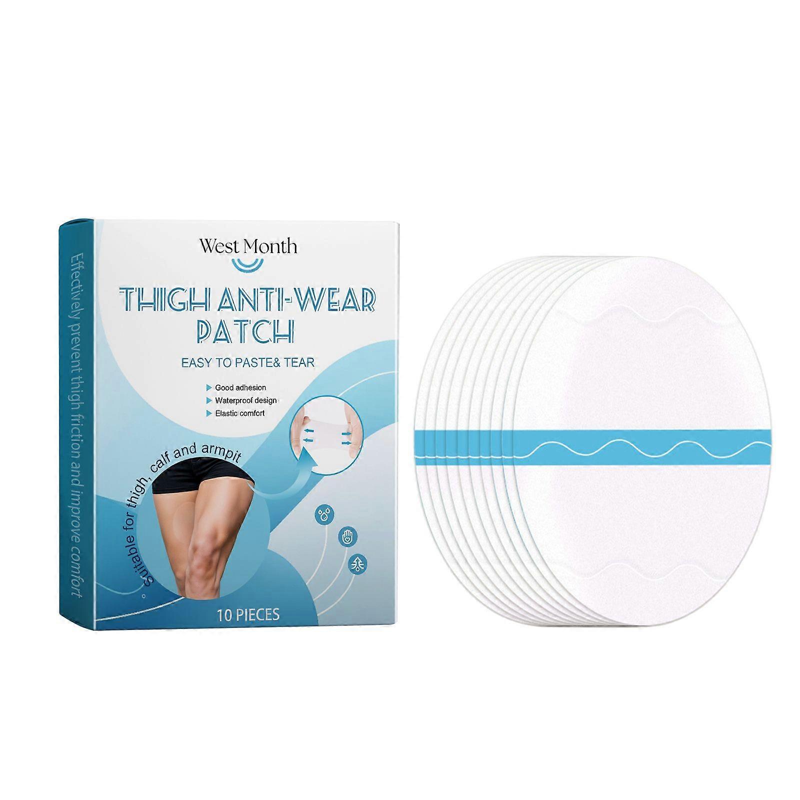 West Month Thigh Anti-Chafing Patch Breathable Invisible Seamless Leg Protection Patch