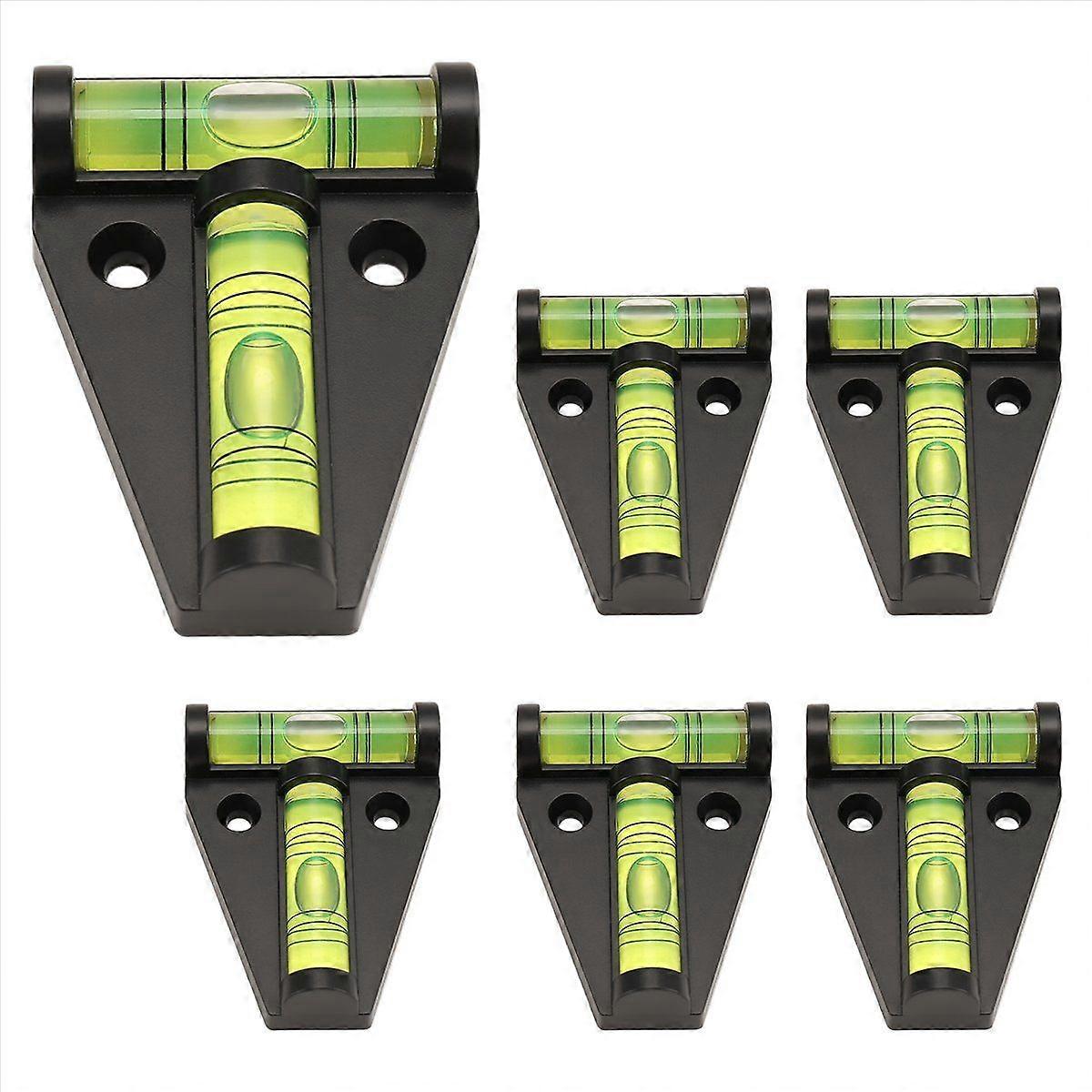 6 Pack RV T Level, 2 Way T-Type Check Bubble Level