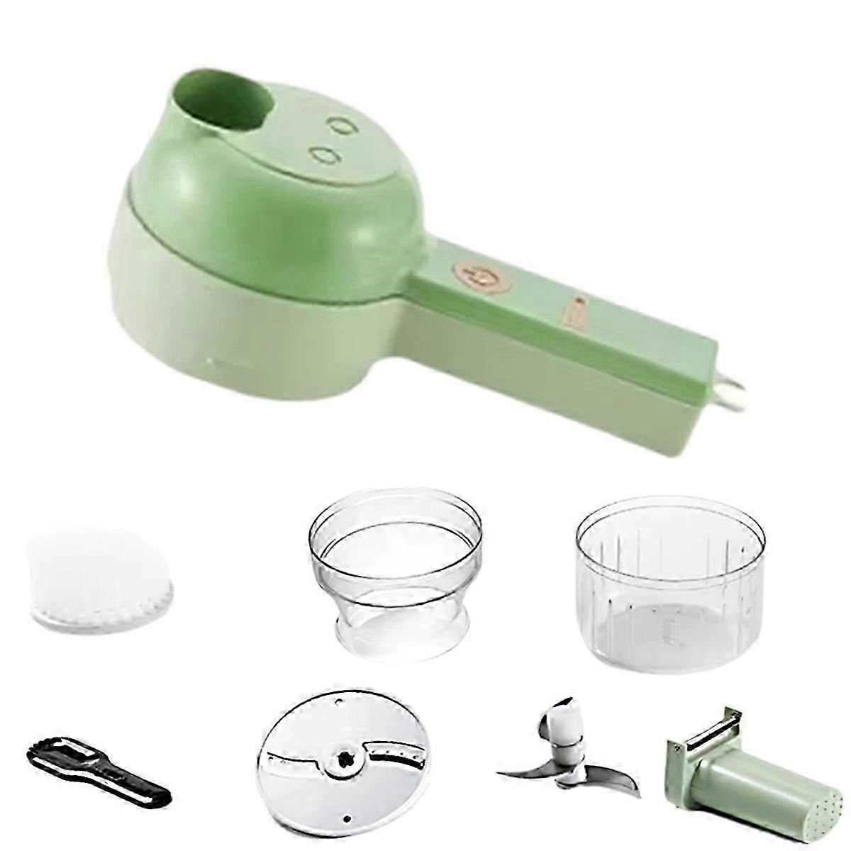 5 in 1 Electric Vegetable Cutter Set Portable, Rechargeable, Wireless Food Processor and Chopper Ma