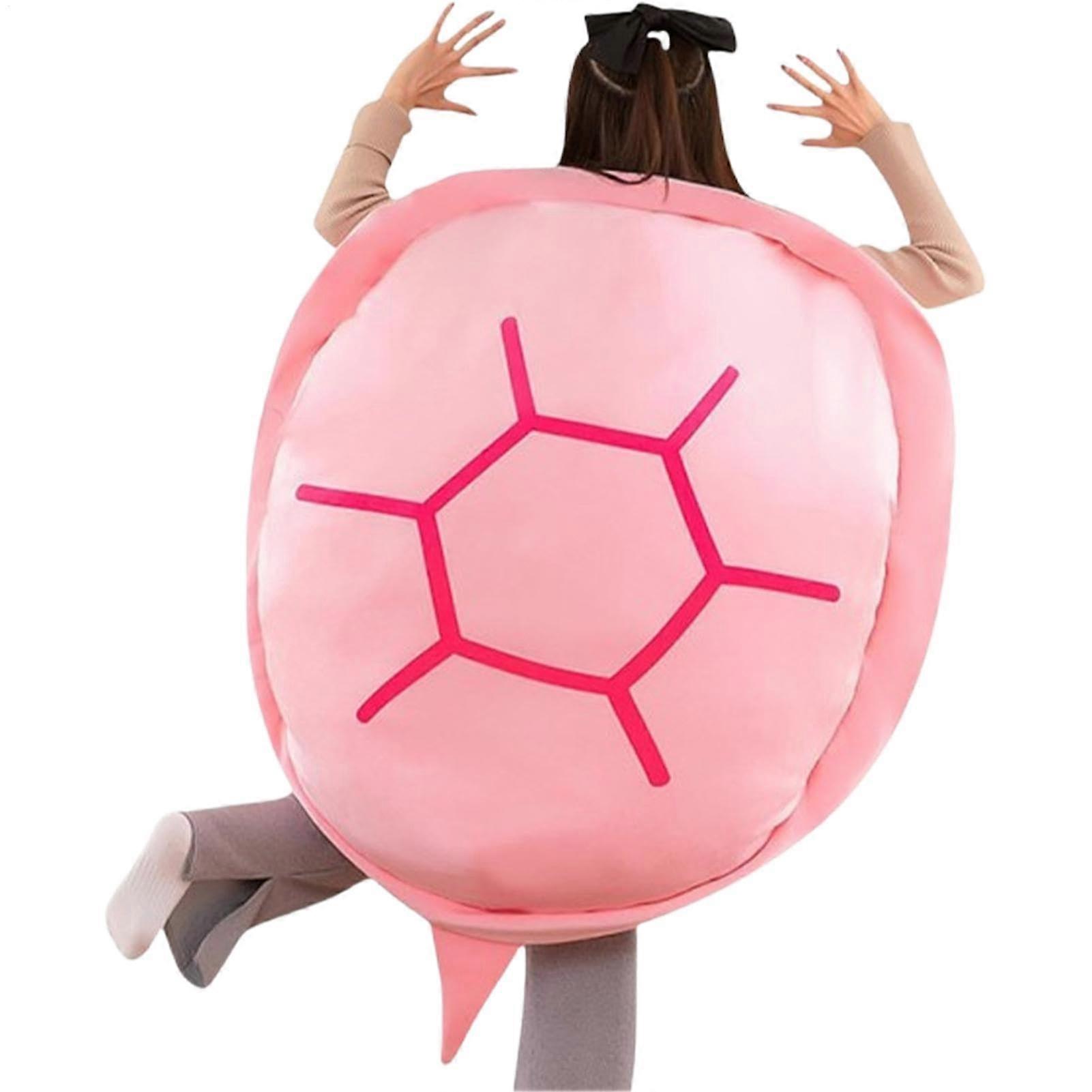 Tortoise Shell Pillow, Giant Portable Turtle Shell Pillow, Turtle Shell Shaped Costume Pillow, Soft Portable Pink