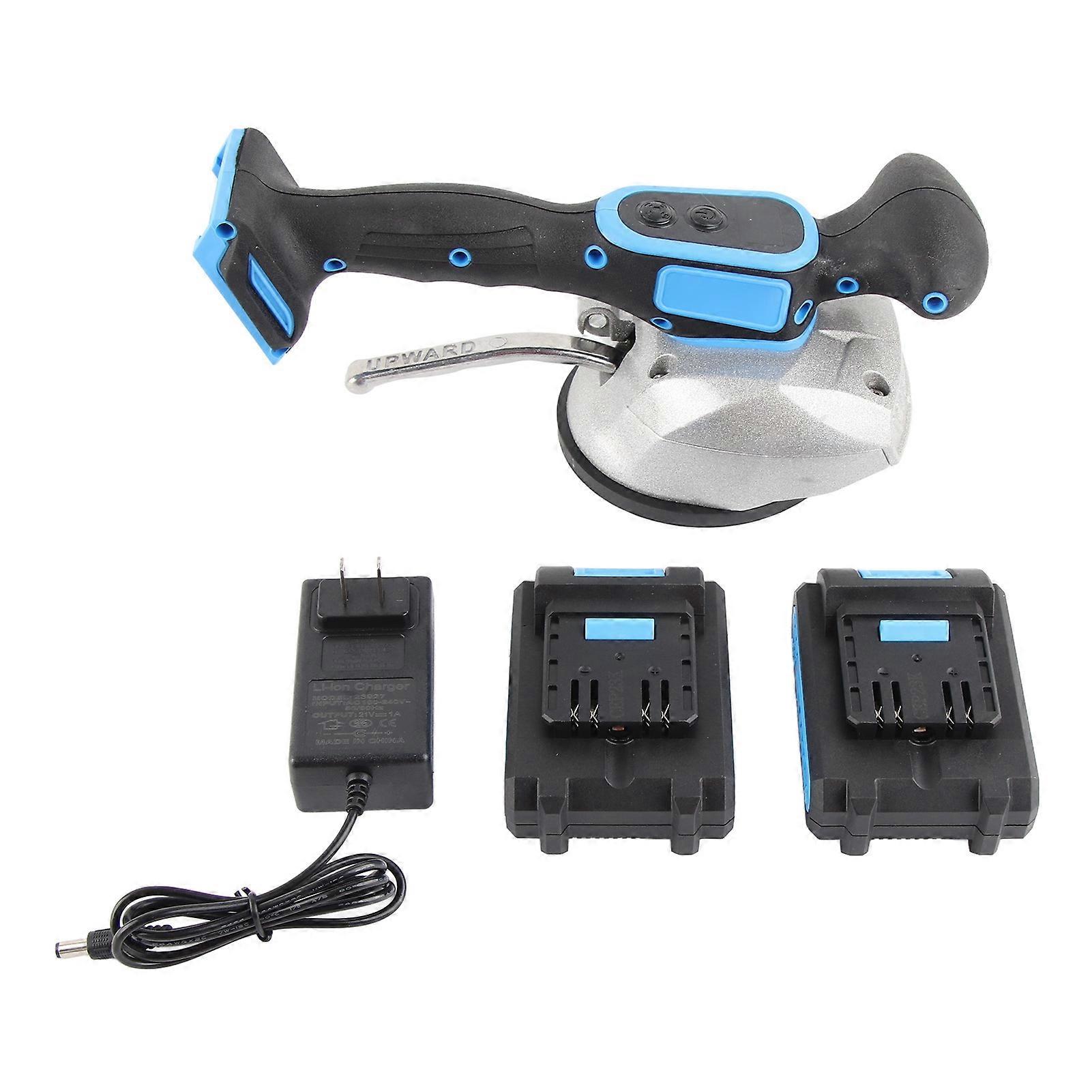 Tile Vibration Tool 12cm Suction Cup 6 Speeds Adjustable Handheld 13000RPM with 21V 12000mah Batteries