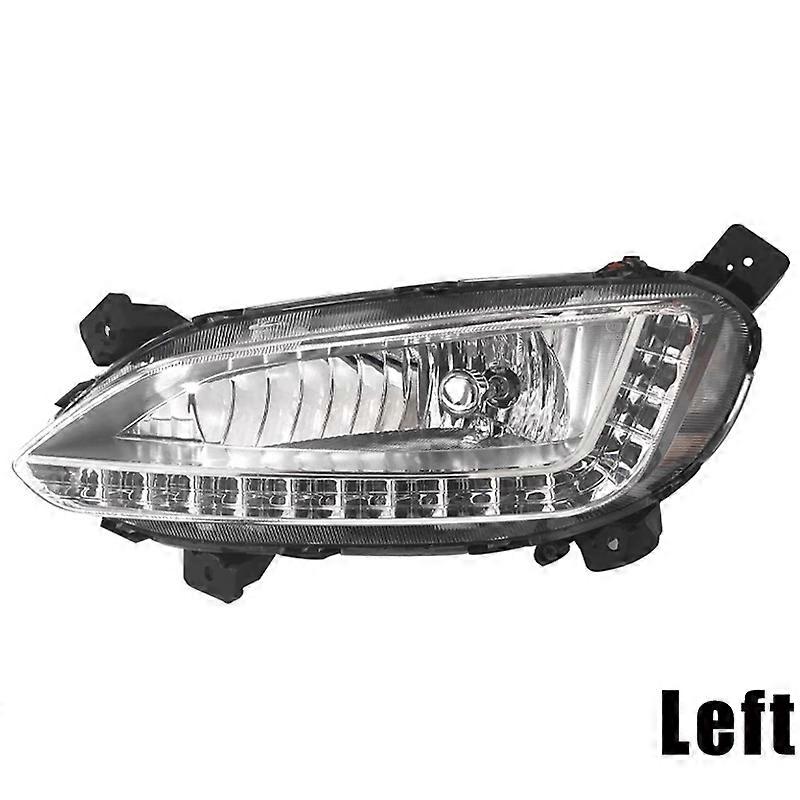 Applicable to Car Left and Right LED DRL For Hyundai Santa Fe IX45 2013-2017 Auto Driving Lamp Daytime Running Light Bumper Lamp Fog Light