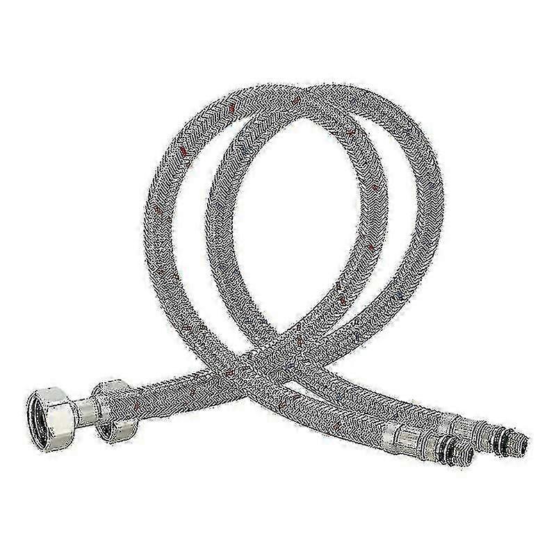 60cm Long Flexible Water Hose with Compression Thread for Faucets 2pcs YVL