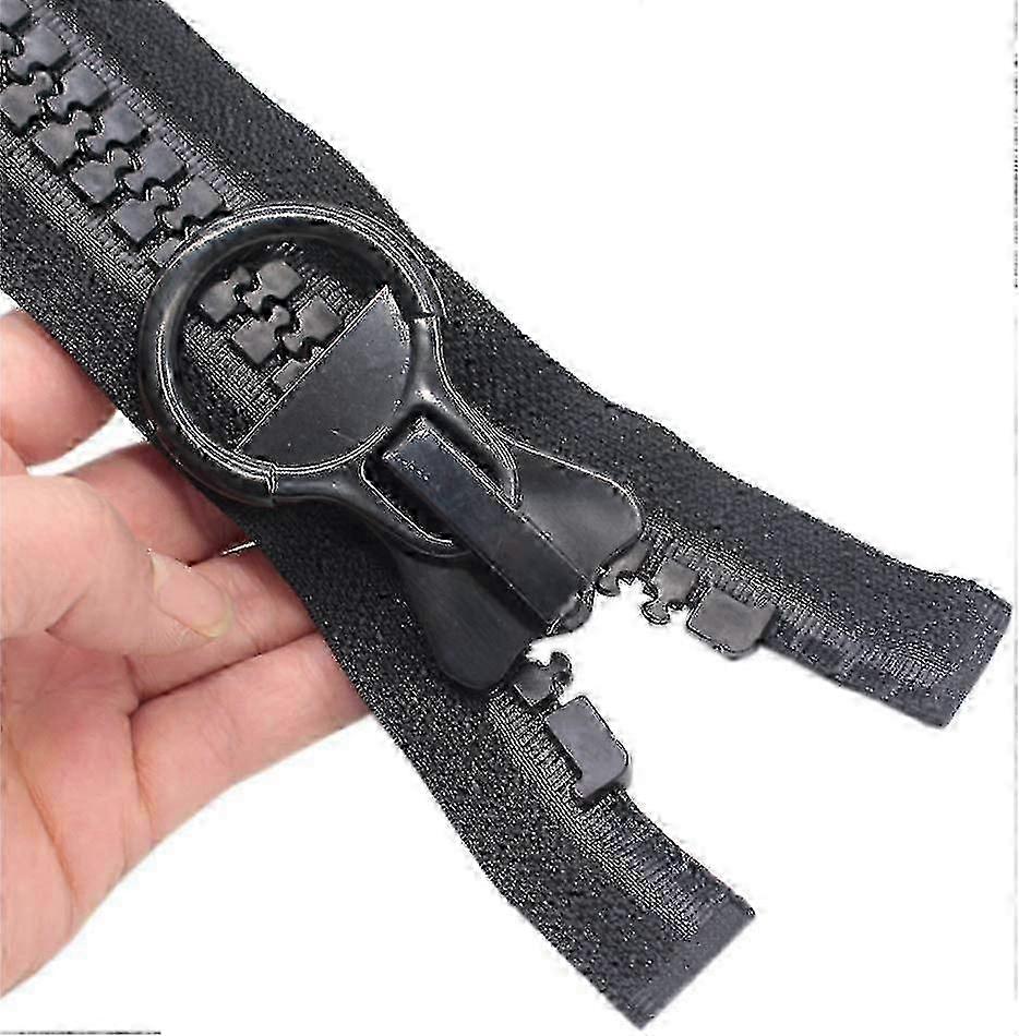 31" Μαύρα φερμουάρ Vislon από ρητίνη βαρέως τύπου για ράψιμο σκηνών, παλτών, καλυμμάτων σκαφών, καμβά