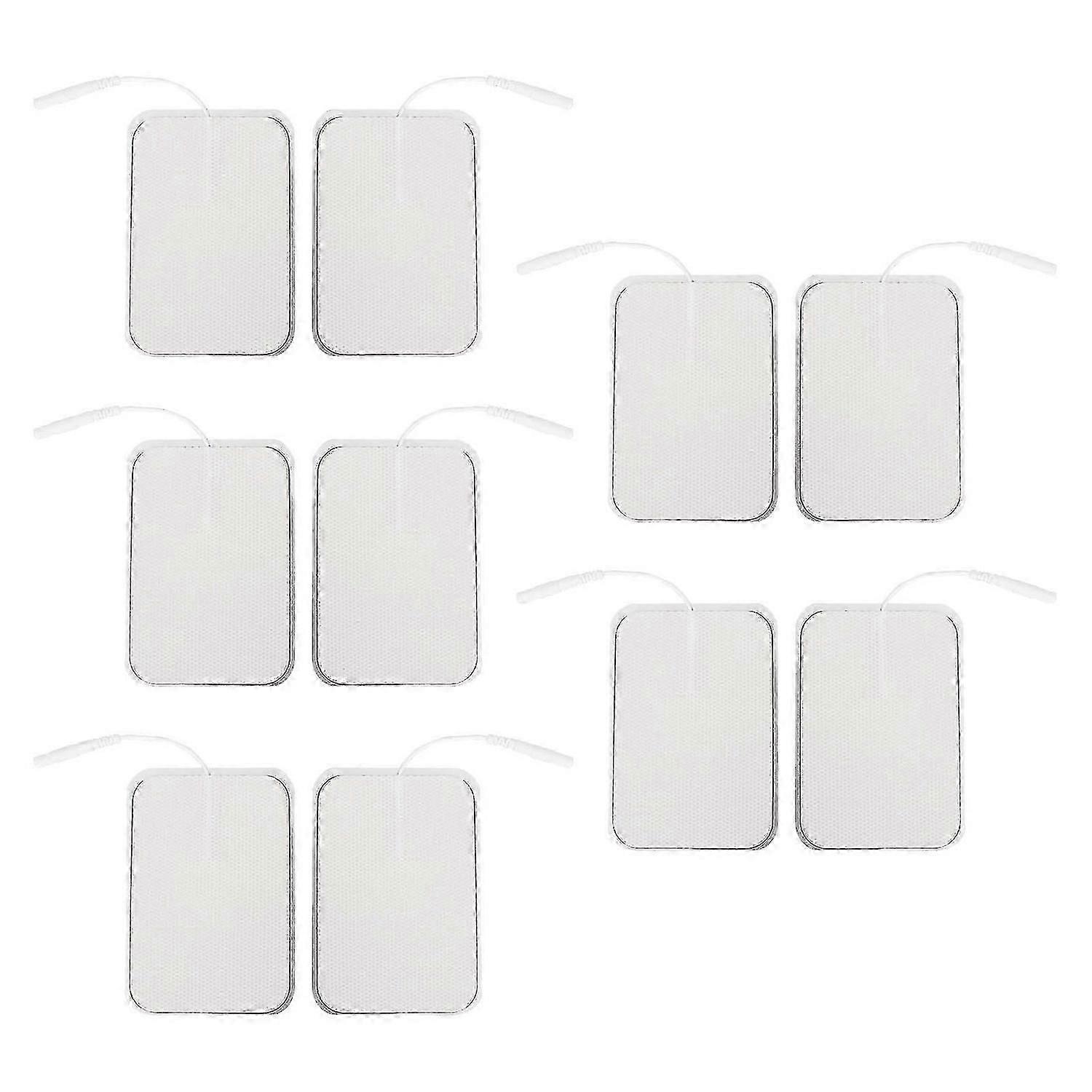 2025 Latest Model 10pcs Rectangular Electrode Pad Self Adhesive Electrode Patc...