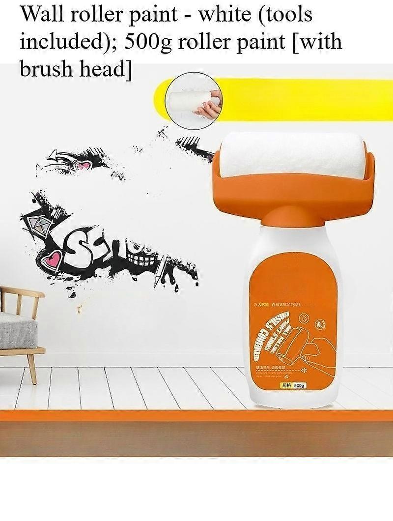 Paint Roller Brush Reusable Wall Repair Decoration Tool Refillable Bottle Dispenser Container Without Paint