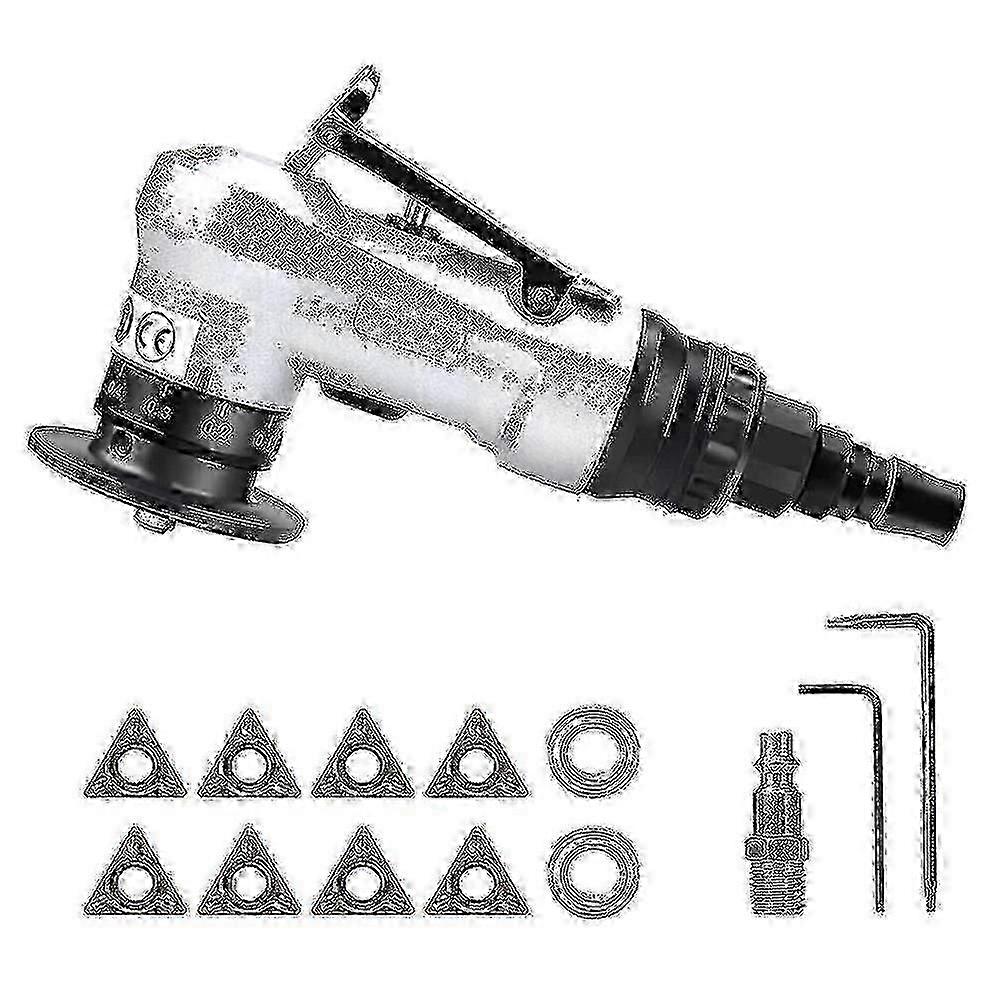 Mini Pneumatic Chamfering Tool With Replace Blades Inserts And Bearings, 45 Degree Air Chamfer Debu_CP
