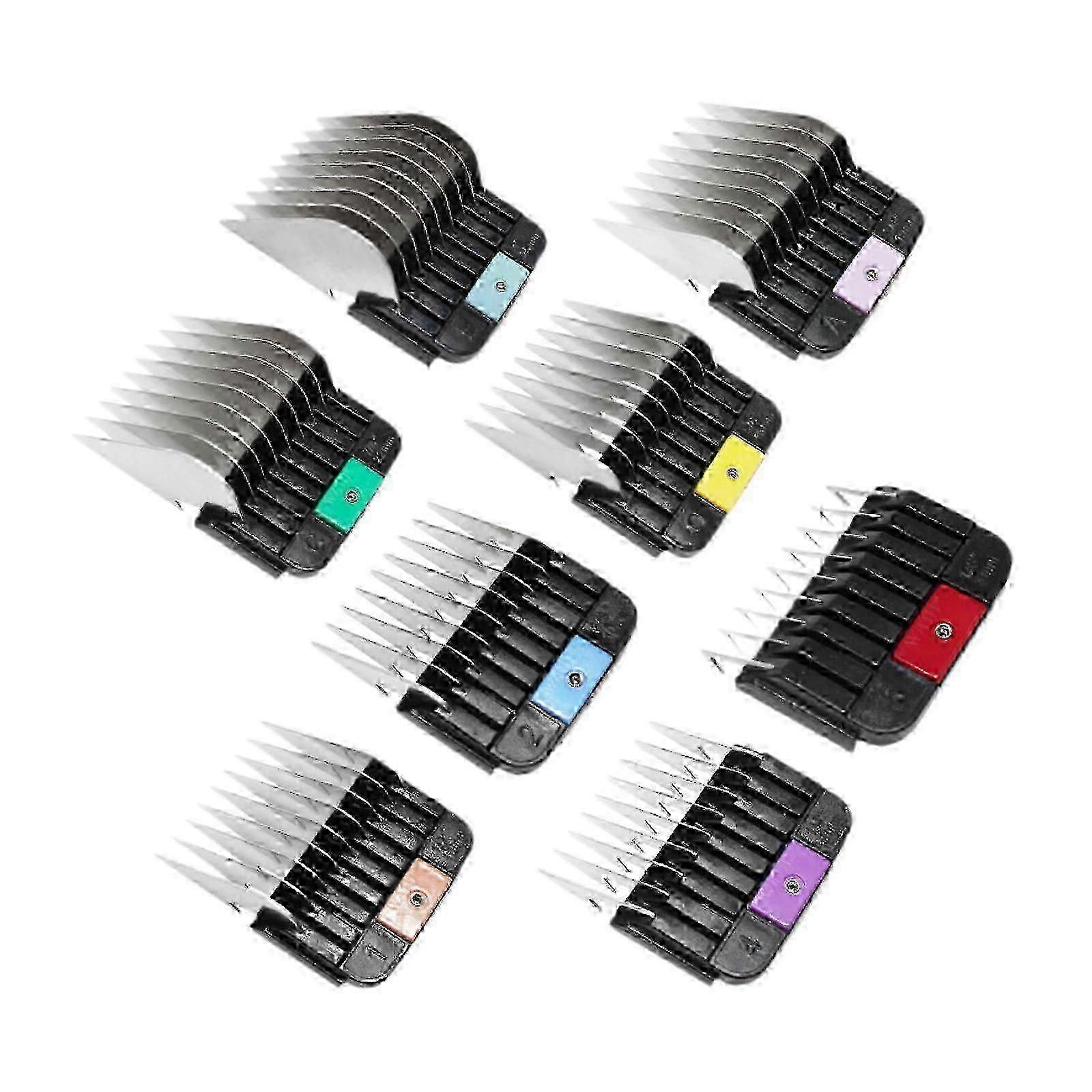 8 Pieces Dog Clippers Guide Combs Guide Limit Comb for Trimmer Pets Haircuts ws