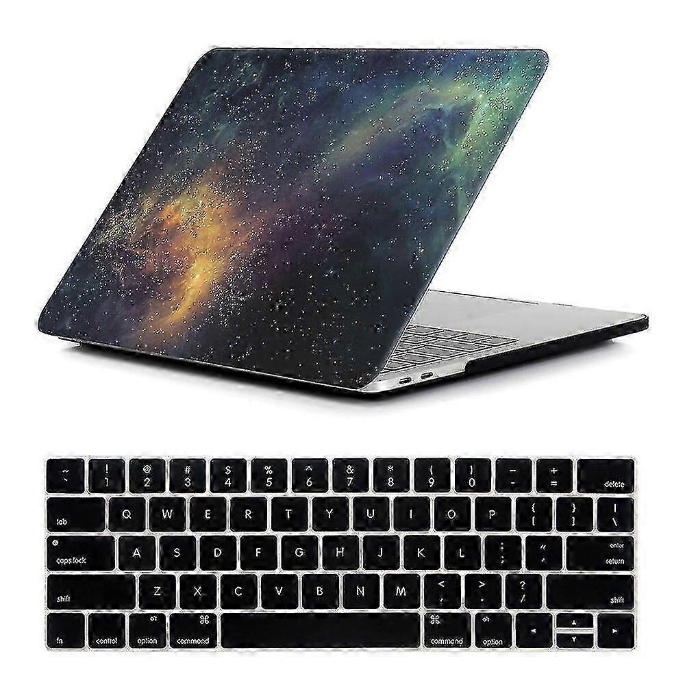 Green Galaxy Pattern Case for MacBook Pro 15 Inch Models A1707 & A1990