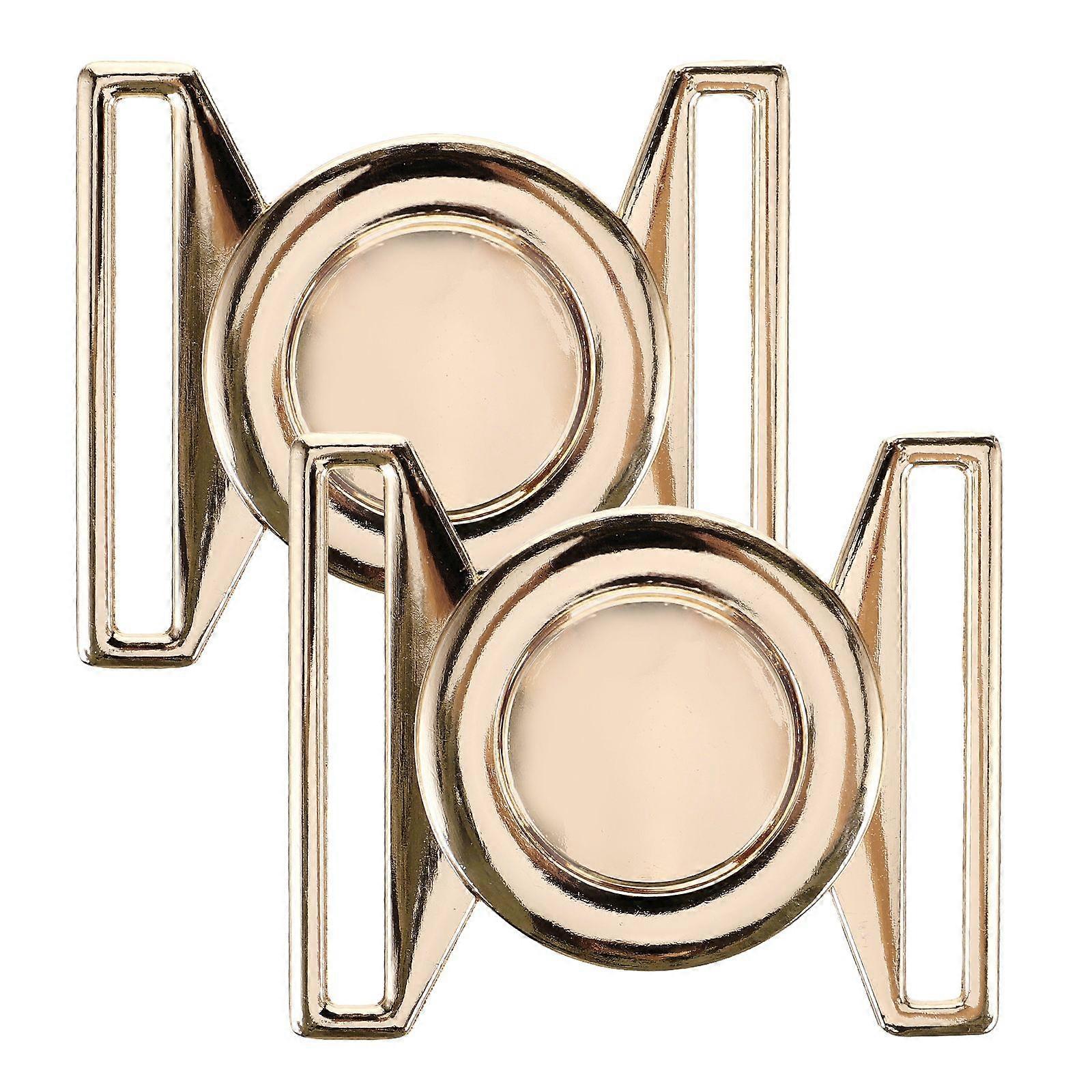 2pcs装飾的なカーディガンスーツバックルメタルクロージャーバックルメタルトグルバックルコート用