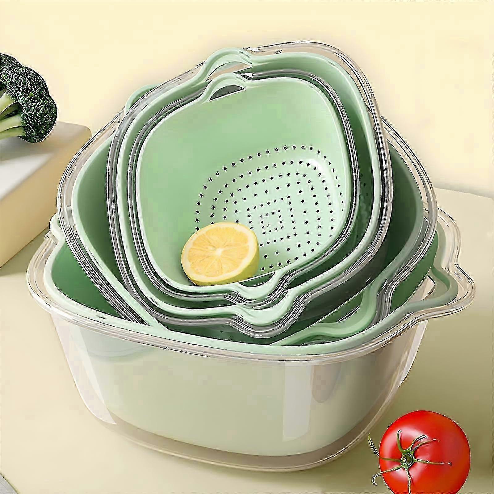 z 8 Pcs Nesting Strainers and Colanders for Kitchen Space Saving