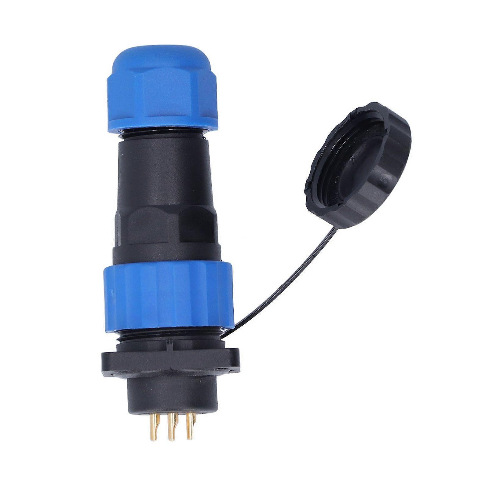 Waterproof Plug Socket Square Aviation Power Connector Butt Terminal Adapter AC 380V SP207 PinSH