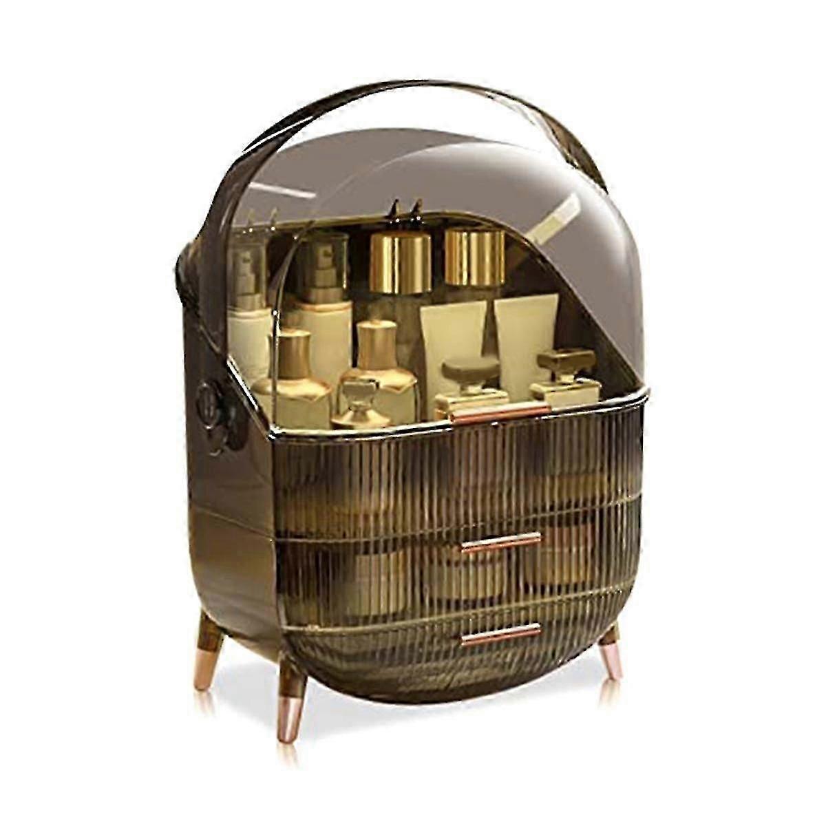 Retro Series Portable Multifunctional Cosmetic Storage Box Dustproof