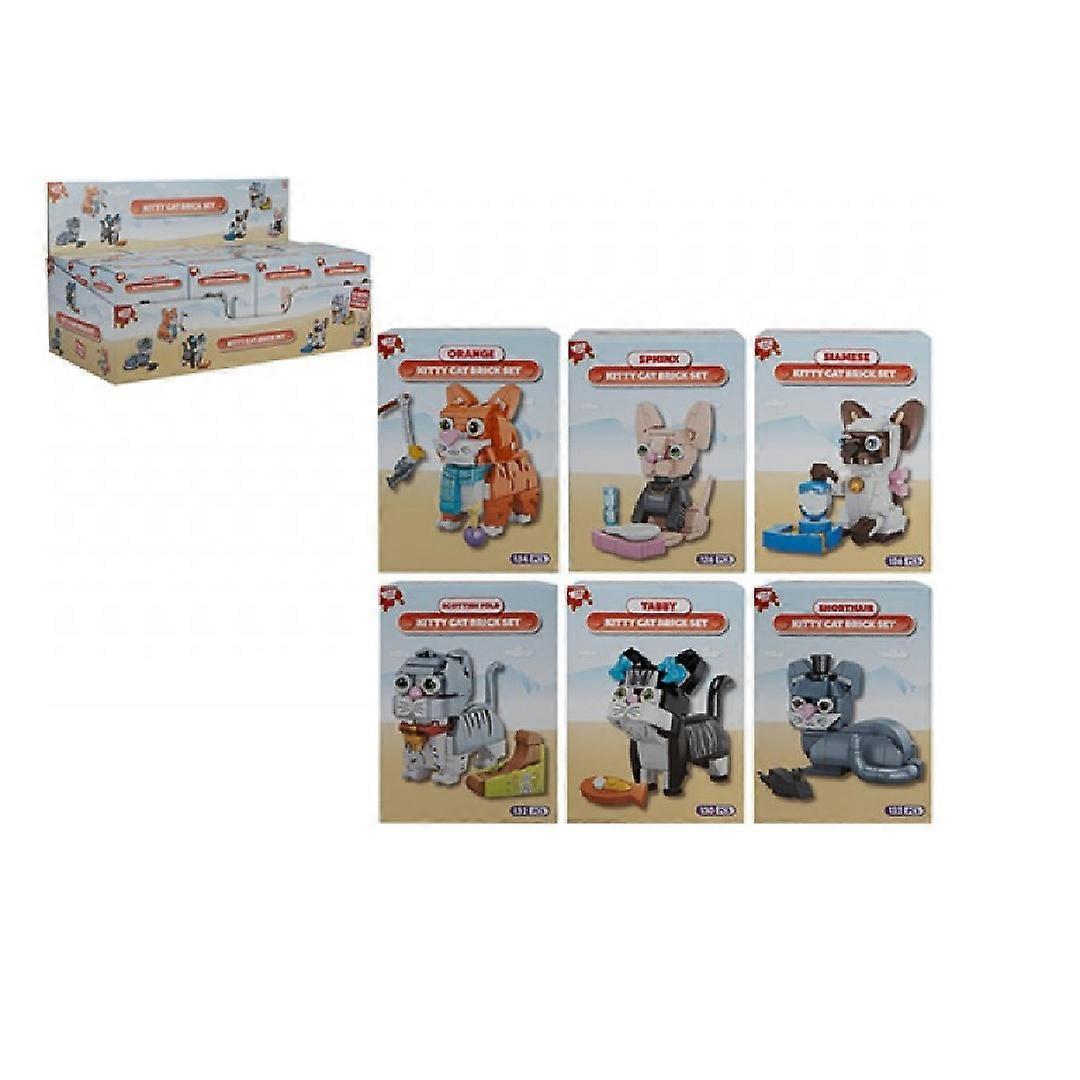Build Bricks Cat Collection Assorted Cat Design
