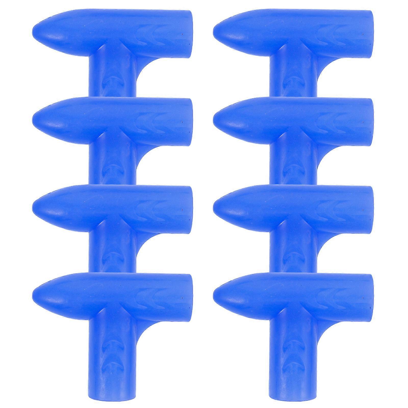 Blue Plastic Clothes Drying Rack Part for Assembly 8Pcs Practical Joints