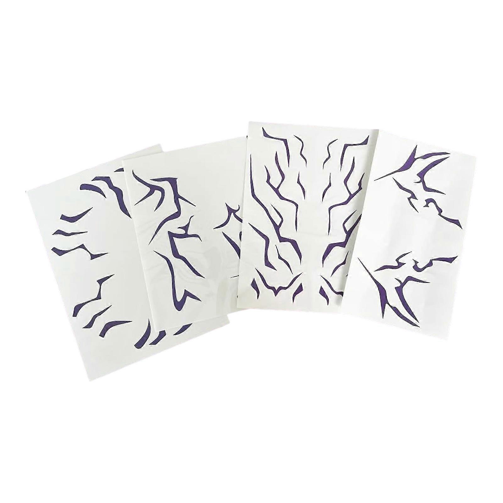 Vibranting Temporary Tattooing Sticker Safe Skin Friendly Designs for Parties Event Daily Use Multicolor